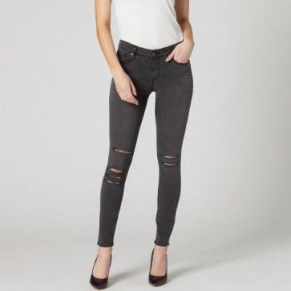Parker Smith Gray Distressed Skinny
